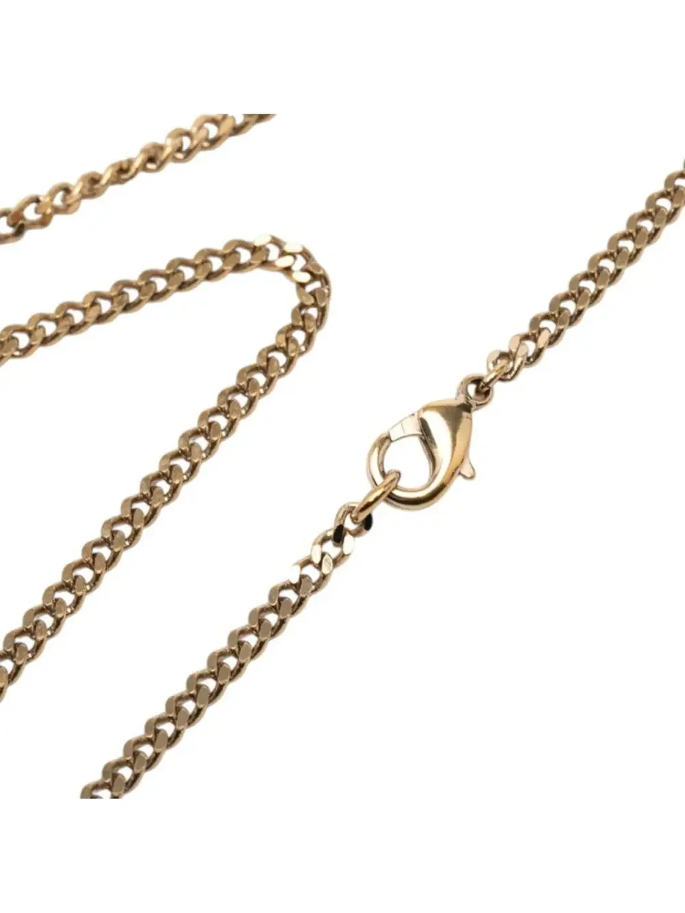 Chanel Cc Logo Pendant Necklace Gold- #276055C83B